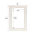thumbnail image 3 of Winter Suede Acid Free 12x16 Picture Frame Mats with White Core Bevel Cut for 8.5x11 Pictures -, 3 of 3