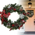 thumbnail image 1 of REK ‌Peony & Pumpkin Wreath Seasonal Floral For Fall Halloween & Home, 1 of 6