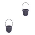 thumbnail image 4 of Maytalsory Wall-Mounted Japanese Style Planter Dual Layer For Better Water Absorption Outer Layer Keeps Water Draining Functional Black 8.7*9.5*20.5cm 2PCS, 4 of 6
