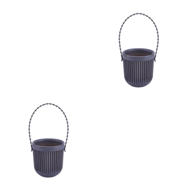 Billuyoard Correa removible pequeña y liviana de aplicación amplia de ABS para decoración funcional de doble capa en escritorio y montaje en Negro 8.7*9.5*20.5 cm 2Conjunto