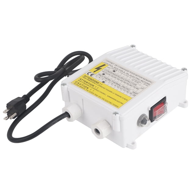 Deep Well Pump Control Box with ABS Material, Thermal Circuit Breaker, Easy Installation, Wide Application for Water Pump