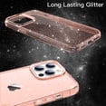 thumbnail image 3 of JETech Glitter Case for iPhone 13 Pro Max 6.7-Inch, Bling Sparkle Shockproof Phone Bumper Cover, Cute Sparkly for Women and Girls (Rose Gold), 3 of 7