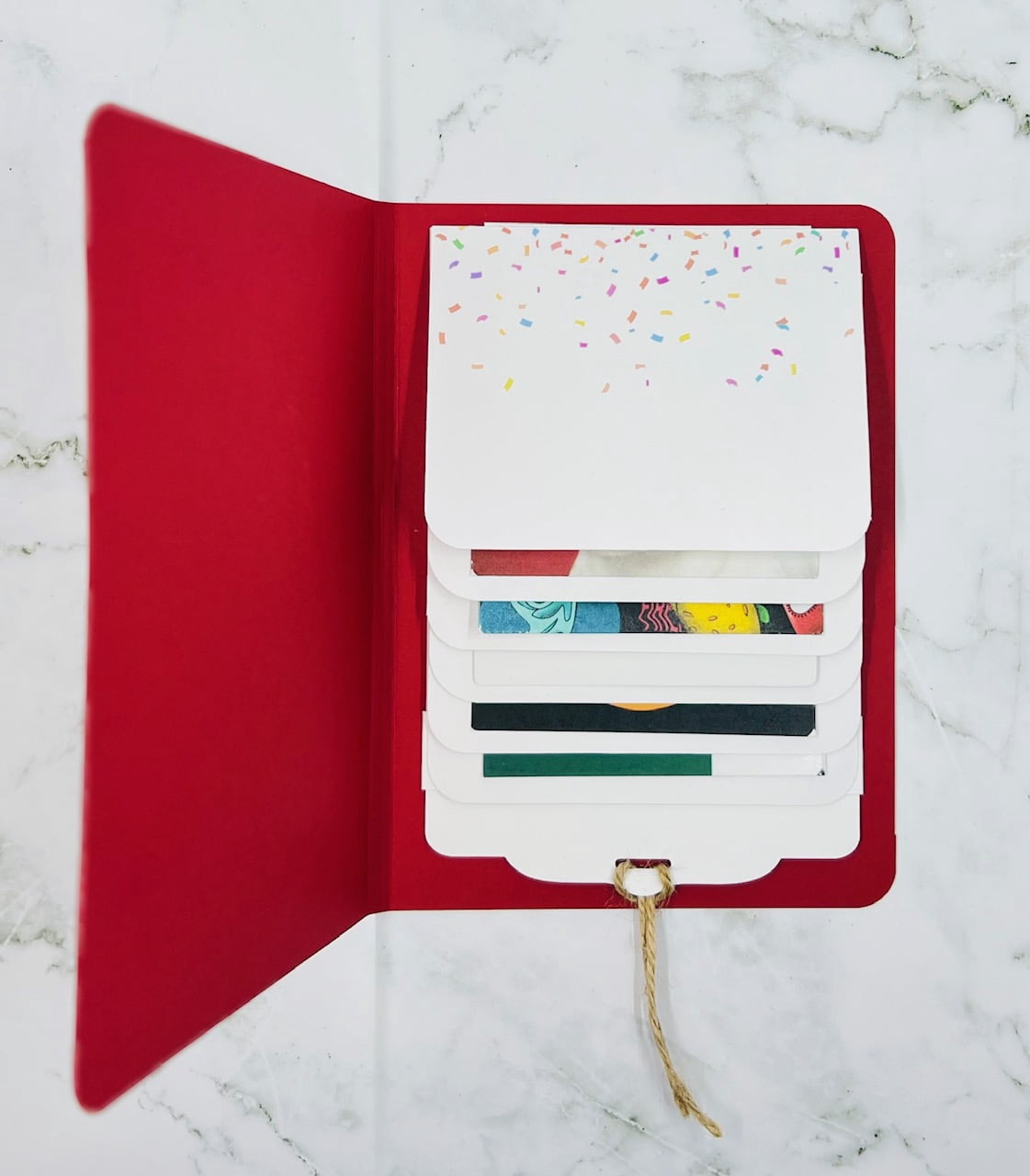 Graduation Waterfall Gift Card Booklet (Red Booklet)