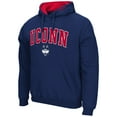 thumbnail image 2 of Men's Colosseum Navy UConn Huskies Arch & Logo 3.0 Pullover Hoodie, 2 of 3