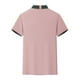 thumbnail image 4 of Playera Elvqul para Caballero Rosa Casual sin Estampado Polo Manga Corta Solapa Abotonada, 4 of 5
