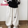 thumbnail image 1 of Sanurgente 2023 Hello Kitty estilo impreso pantalones de pierna ancha mujeres de cintura alta FjCasual ropa de mujer Y2k tendencia Primavera Verano Kuromizhangyuxiang zhangyuxiang unisex, 1 of 2
