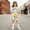thumbnail image 5 of Grblisyd Back to School Girls Two Piece Sets Short Sleeve Tshirts Back to School Summer Outfits Size 6-14, 5 of 5