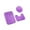 Z1_Purple, variant on Nomeni Rug Coral Velvet Memory Cotton Mat Bathroom Absorbent Non-Slip Carpet 3 Pcs/Set Bath Mat Dark Brown