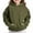 Army Green, variant on JUSLIO Girls Sweatshirts Fall/Winter Solid Color Hooded Sweatshirt Athletic Fall/Winter Long Sleeve Tops Sweatshirts Army Green(4 Years)