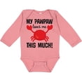 thumbnail image 3 of Inktastic My Pawpaw Loves Me Boys or Girls Long Sleeve Baby Bodysuit, 3 of 5