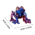 thumbnail image 3 of Magnetic Frog Toy, 3D Printed Magnet Frog, Realistic Jointed Jumping Frogs Model, Cute Movable Frog Decoration for Fridge and Metal Surfaces, 3 of 6