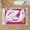 thumbnail image 2 of Woman Silhouette Rug, Outdoor Rug, Reproduction Rugs, Matisse Rug, Woman Silhouette Rug, Home Decor Rug, Non Slip Rug, Minimal Rug, Pink Rug, 2.6'x9.2' - 80x280 cm, 2 of 8