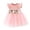 Pink, variant on Baby Toddler Girl Ruffled Tutu Dress 12-18 Months Kid Sleeveless Ribbed Tulle Dresses Knit Tops Birthday Princess Outfits Pink