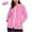 Pink, variant on Women's Plus Size Rain Jacket Waterproof Lightweight Packable Zip-Up Hooded Coat Practical Rainwear with Zip Pockets,S,Purple