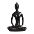 thumbnail image 3 of Estatua de cerámica, figurita pequeña, adorno moderno de colección, figurita para meditación. gracia, 3 of 9
