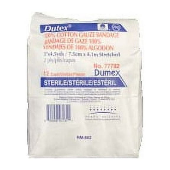 Dutex Conforming Bandage 3" x 4-1/10 yds., Sterile