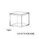 thumbnail image 3 of Caja de dulces de 12 uds, usos múltiples, recipiente para aperitivos y galletas de Chocolate, caja de alimentación con tapa transparente, Almacenamiento y organización del hogar  4.5*4.5*4.5 cm 65 ml Yuarrent HA071120-01, 3 of 6