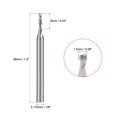 thumbnail image 3 of Unique Bargains 5PCS 1/8' Shank 1.5mm x 6mm Carbide Flat Nose End Mill Cutter CNC Router Bits, 3 of 3