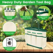 FPCYCG 9 Piece Garden Tools Set with Bag ,Heavy Duty Hand Gardening Tools Kit,Garden Supplies Gifts for Women Mom