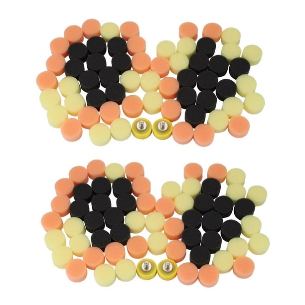 124 Piezas 1 Pulgada 25mm Kit de Almohadilla de Pulido para Pulir El Coche Almohadilla de Pulido MultipropóSito