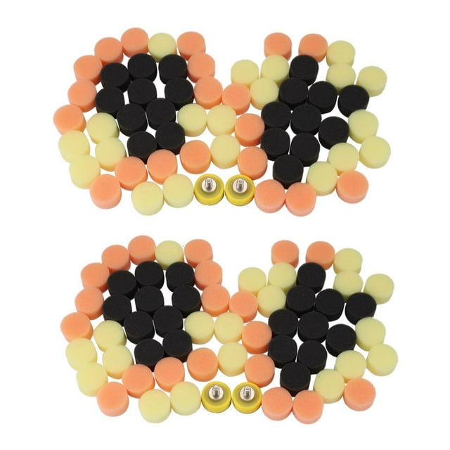 124 Piezas 1 Pulgada 25mm Kit de Almohadilla de Pulido para Pulir El Coche Almohadilla de Pulido MultipropóSito