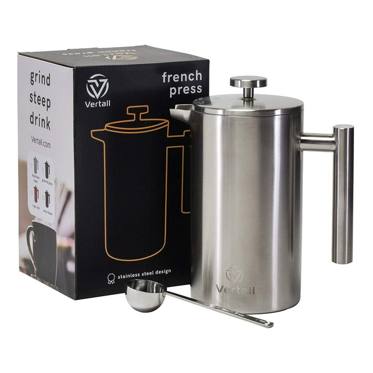Mueller French Press Double Insulated 304 Stainless Steel Coffee Maker 