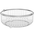 thumbnail image 1 of Panier en Maille pour Friteuse à Air Chaud Panier de Gril en Acier Inoxydable 304 Panier Vapeur avec Poignée Panier pour Four Panier de Rôtissage Grille de Refroidissement et de Cuisson Panier d'Égouttage pour Aliments pour la Cuisine, 1 of 10
