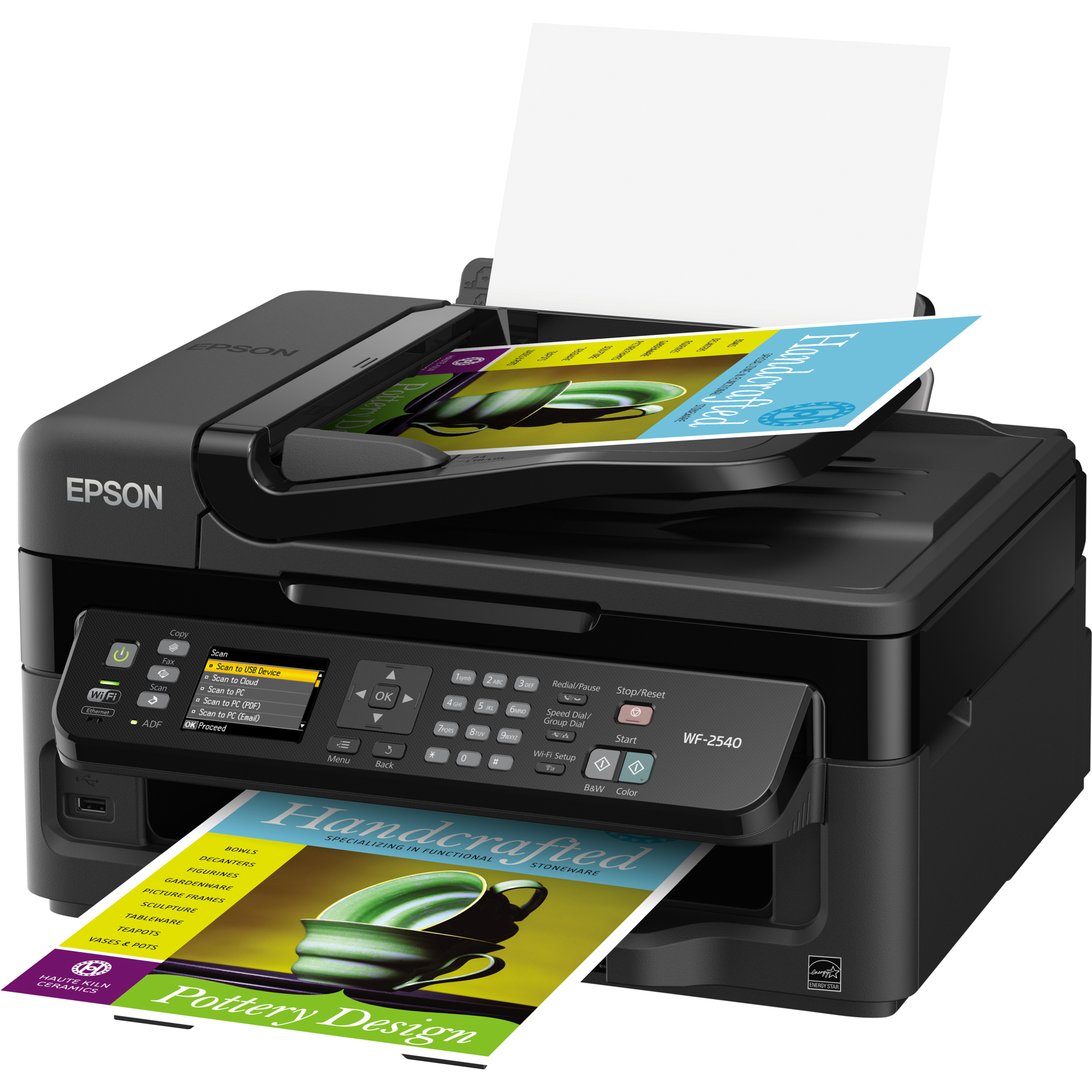 Epson WorkForce WF-2540 Wireless Inkjet Multifunction Printer, Color - image 2 of 4