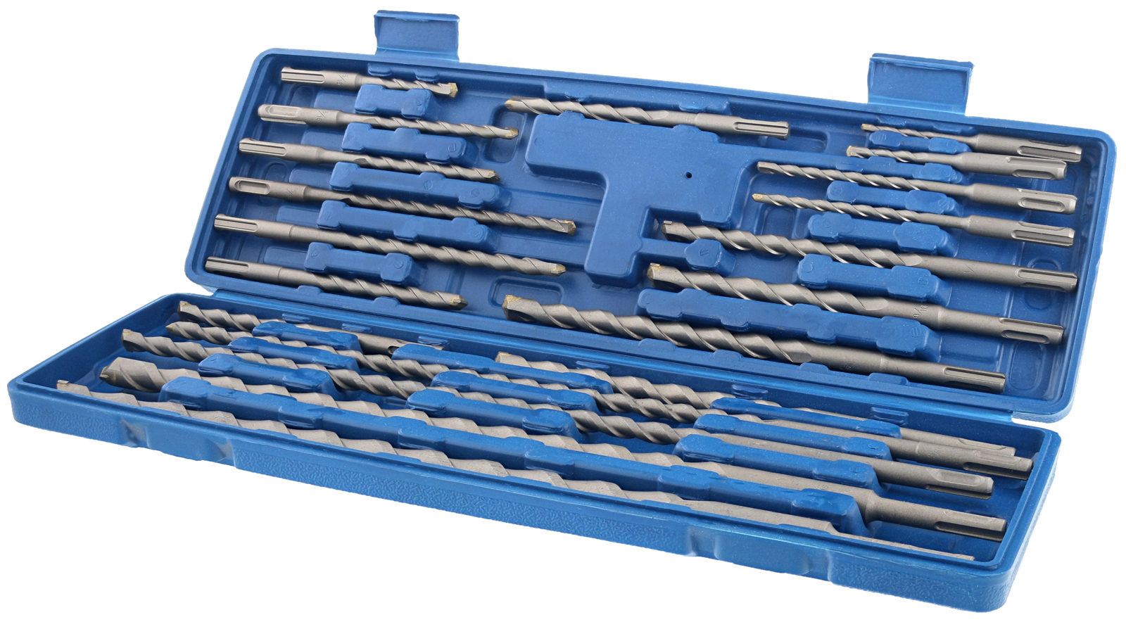 Erie Tools 20 Piece SDS Rotary Hammer Concrete Masonry Carbide Tipped Drill Bit Set fit Milwaukee® Hilti® Bosch®