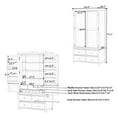 thumbnail image 2 of Harper & Bright Designs Freestanding Kitchen Pantry Organizers with Storage Set, Tall Kitchen Hutch Cabinet with Door and Drawers & Shelves, Gray, 2 of 16