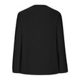 thumbnail image 4 of Diufon Womens Plus Size Pullover Tops Round Neck Long Sleeve Blouses Casual Solid Color Tees, 4 of 6