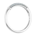 thumbnail image 2 of 1/5 Carat Pave Set Diamond Wedding Band Ring in 14K White Gold (Ring Size 4) (I1-I2 Clarity), 2 of 4
