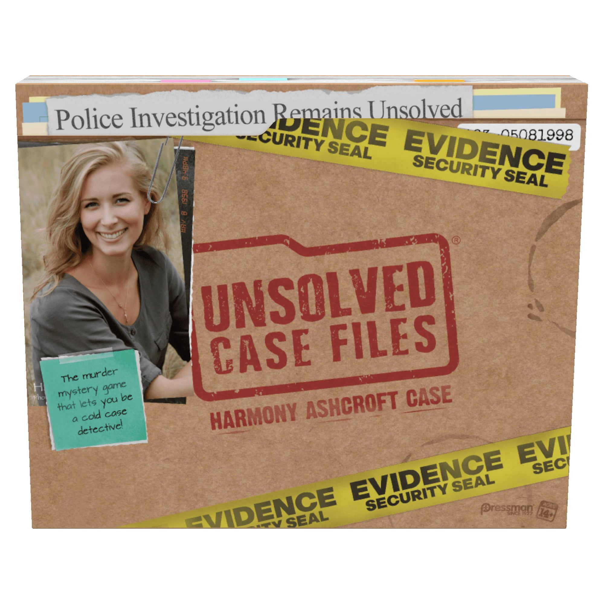 Pressman Unsolved Case Files: Harmony Ashcroft - Cold Case Murder Mystery Game for 1 or More Players