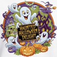 thumbnail image 3 of CafePress - Haunted Halloween Delight: Spooky Seasonal Design - Pullover Hoodie, Hooded Sweatshirt, 3 of 3