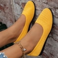 thumbnail image 2 of YLYL Women's Knitted Mesh Ballet Flats Round Toe Slip on Soft Comfortable Casual Dressy Walking Work Shoes, 2 of 8