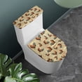 thumbnail image 2 of HELLHERO Polyester Fabric Toilet Lid Covers for Hotel Bathroom Toilet Cover Set with Elastic Edge Set of 2, Chicken, 2 of 7