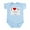 Sky Blue, variant on CafePress - I Love My Haitian Dad Infant Bodysuit - Baby Light Bodysuit, Size Newborn - 24 Months