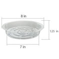 thumbnail image 4 of 5 Pack Clear Plant Water Tray Saucer Drip Trays for Indoors Outdoors, 8 in Plastic Flower Plant Pot Saucer, 4 of 6