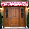 thumbnail image 3 of Moocorvic Large Valentine's Day Banner, Party Supplies Decorations Background Romantic Anniversary Decorations Hanging Decor Outdoor Indoor (7.9 x 1.3ft), 3 of 4