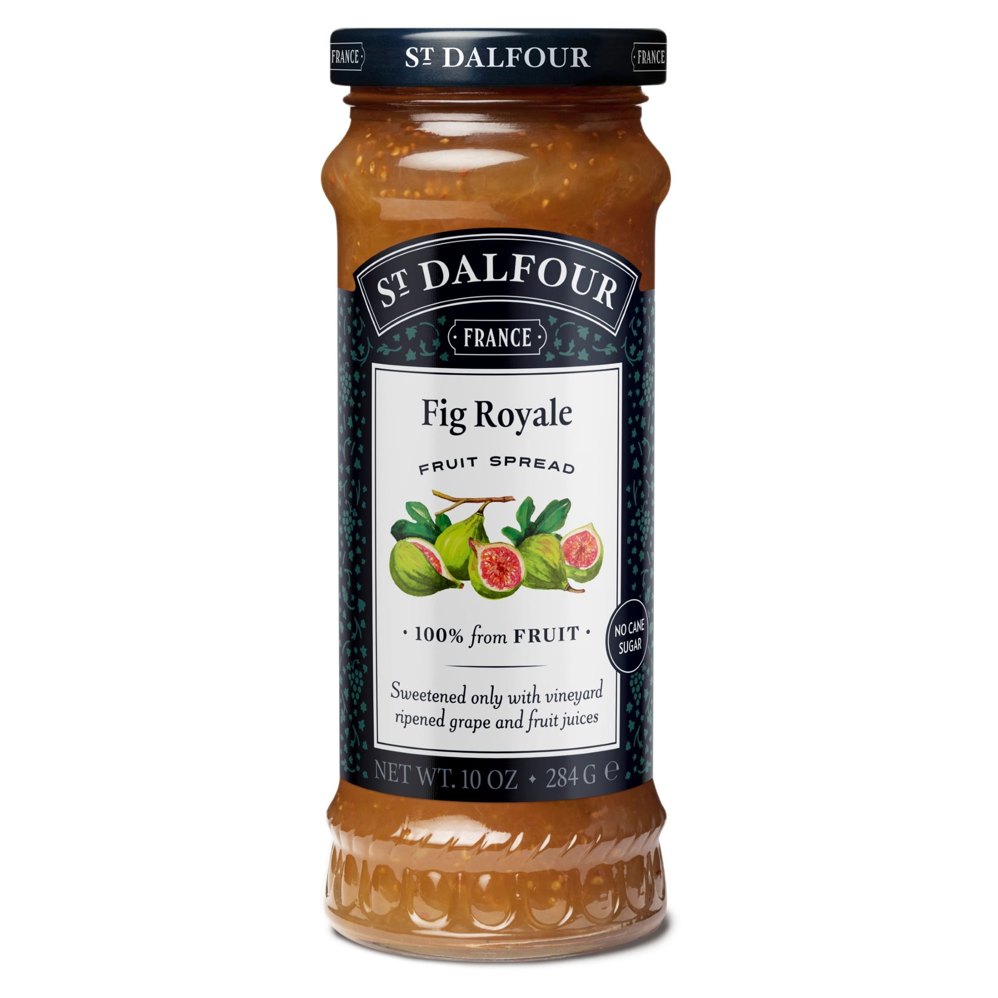 St Dalfour Fig Royale Fruit Spread, 100% from Fruit, Vegan & Gluten Free, 10 oz Jar
