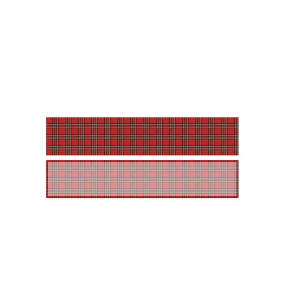 SHJHENG Christmas Plaid Table Runner - Red and Green Tartan Linen-Style Fabric Table Flag, 72x13 Inch Long Holiday Centerpiece for Dining Table, Coffee Table, and Christmas Party Decor