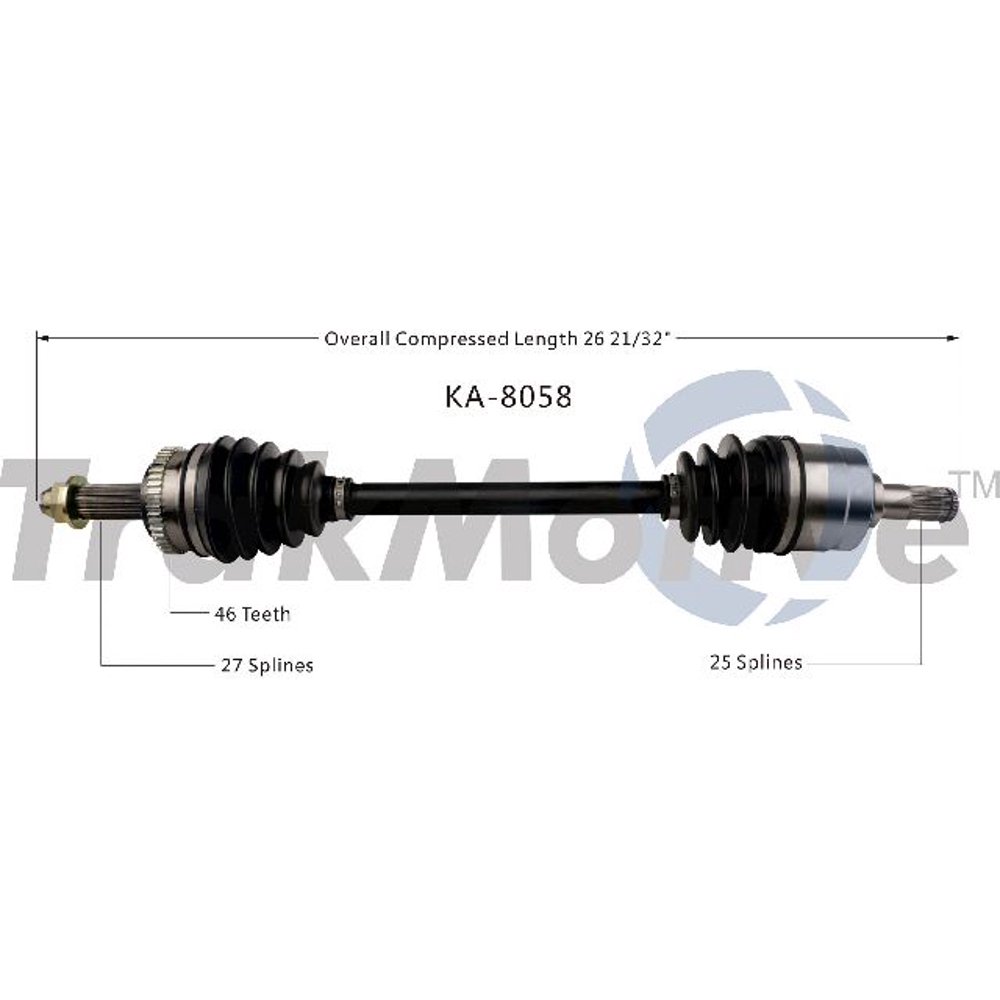 OE Replacement for 20102011 Kia Soul Front Left CV Axle Shaft