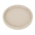thumbnail image 2 of Round Decorative Tray,Non‑slip and Shatter‑proof Ribbed Coffee Table Tray Modern Bathroom Vanity Trays for Dresser,Jewellery,Toilet,Bedroom Kitchen Countertop,Candle Holder Storage Organizer (Beige), 2 of 8