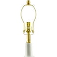 thumbnail image 3 of Livabliss Magico Global Accent Table Lamp, 19-inch, White with Wheat Shade, 3 of 5
