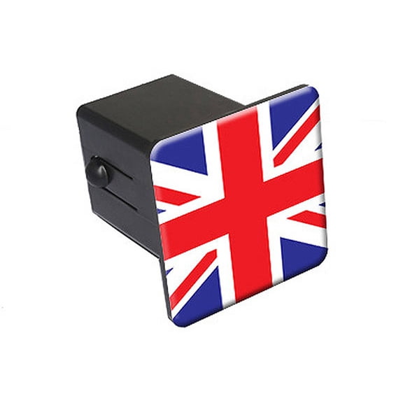 Great Britain British Flag 2" Tow Trailer Hitch Cover Plug Insert