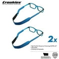 thumbnail image 2 of Croakies Kids Sport Eyewear Retainer with All-in-One Cleaning and Microfiber Cloth Kit l Sunglasses, Eyeglasses, and Prescription Glasses l Waterproof, Stain Resistant and Breathable l Blue - 2 Pack, 2 of 6