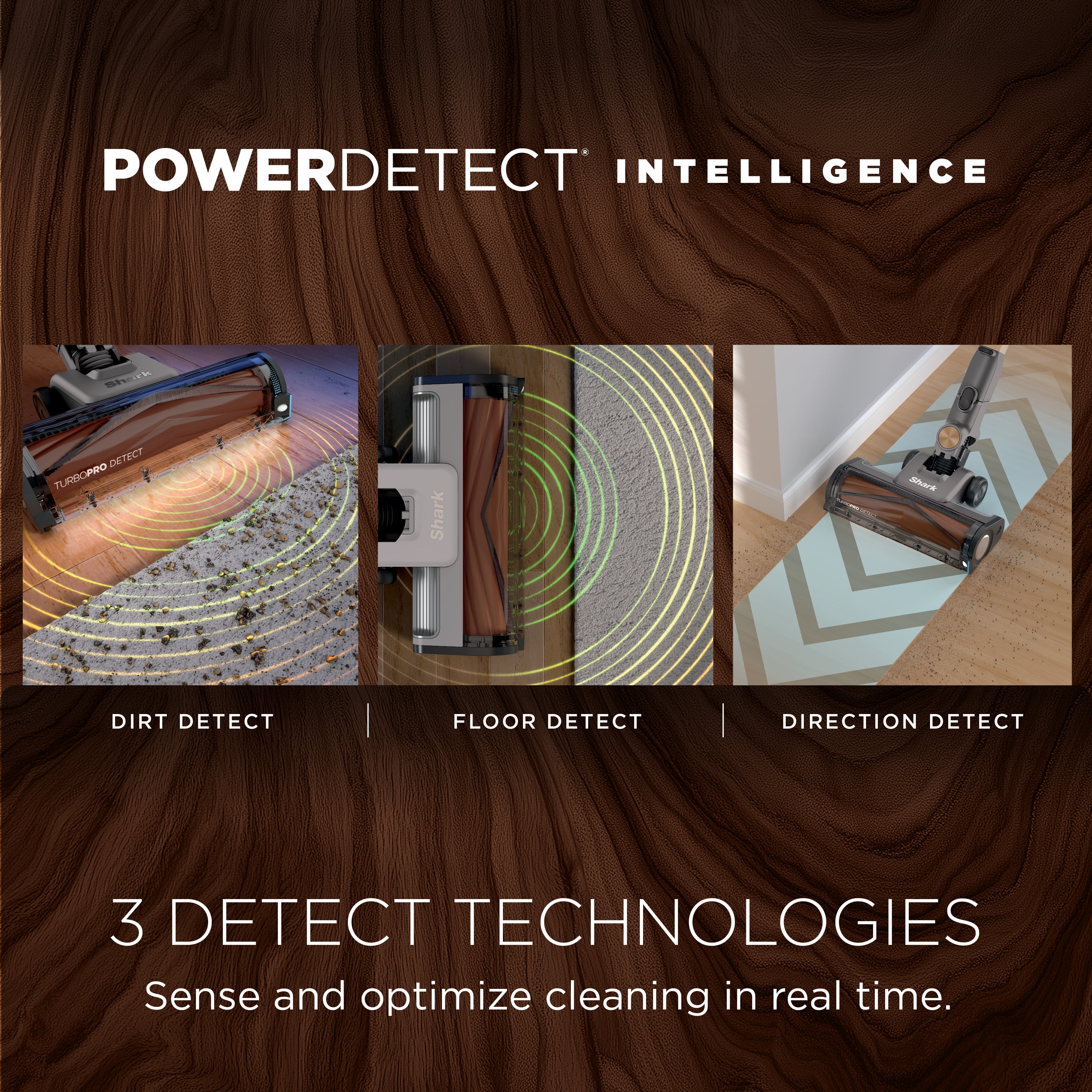 Shark PowerDetect Speed Clean & Empty - Luxe Collection, Walnut