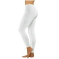 thumbnail image 2 of Workout  Fashion Casual Solid Color Ribbed Seamless Workout High Waist Athletic Pants Soft Comfy Elastic Compression Yoga Leggings, 2 of 5