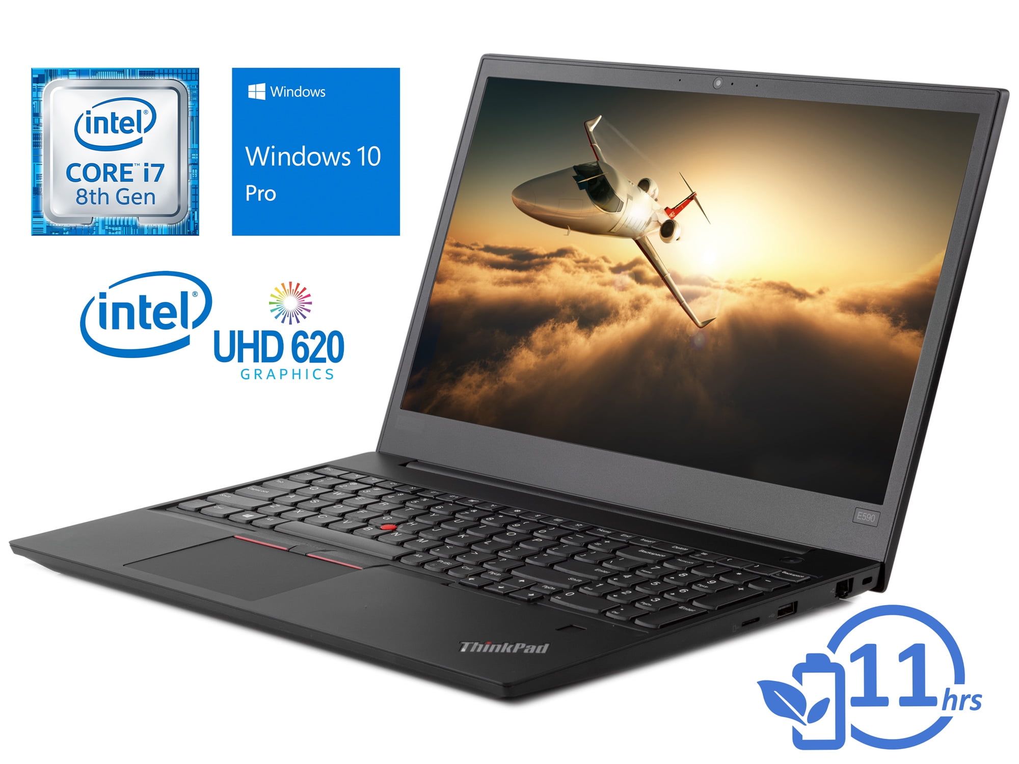 Lenovo ThinkPad E590 Notebook, 15.6" FHD Display, Intel Core i7-8565U