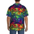 thumbnail image 3 of Kdxio Men'S Hawaiian Shirt For Men Short Sleeve Shirt Pride Rainbow Summer Casual Holiday Beach Button Down T-Shirts, 3 of 5